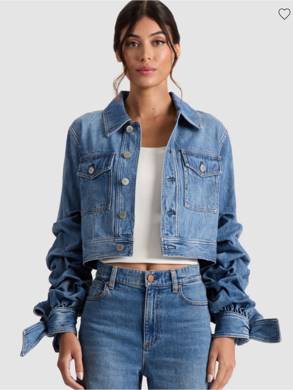 Alice + Olivia Tiff Denim Jacket
Size Small